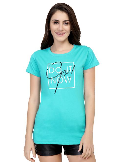 Slogan Print Short Sleeved Tee - 15726957 - Standard Image - 1