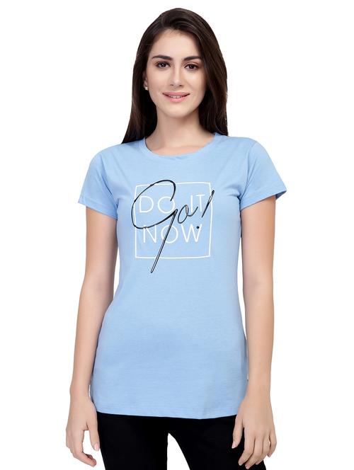 Slogan Print Short Sleeved Tee - 15726958 - Standard Image - 1
