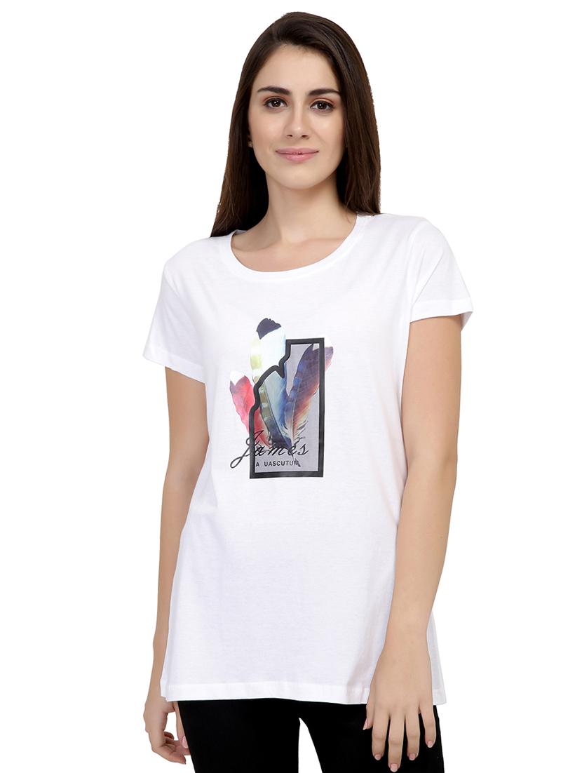 Graphic Print Short Sleeved Tee - 15726966 - Zoom Image - 1