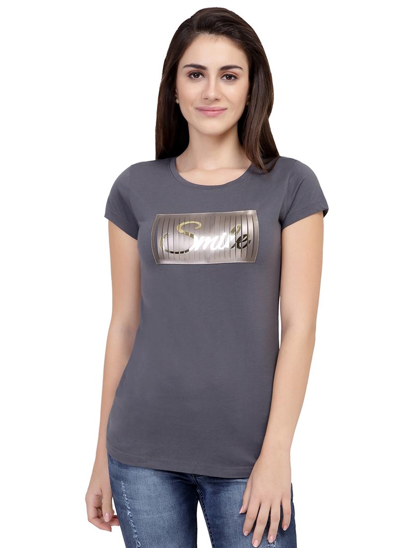 Letter Patch Short Sleeved Tee - 15726975 - Zoom Image - 1