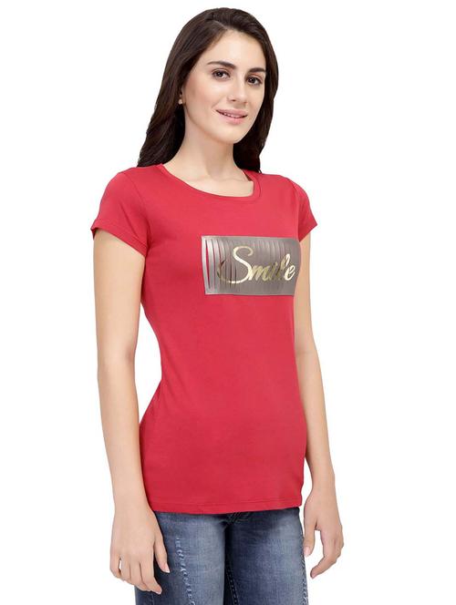 Letter Patch Short Sleeved Tee - 15726976 - Standard Image - 1