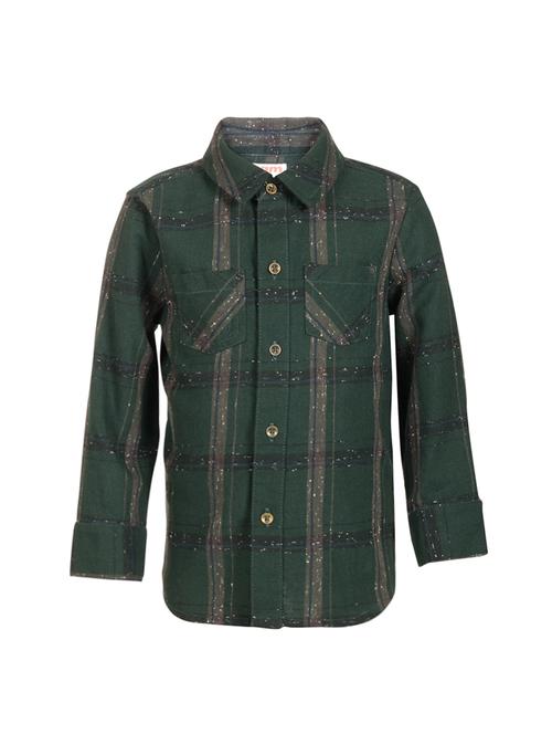pocket patched grid pattern shirt - 15727156 - Standard Image - 1