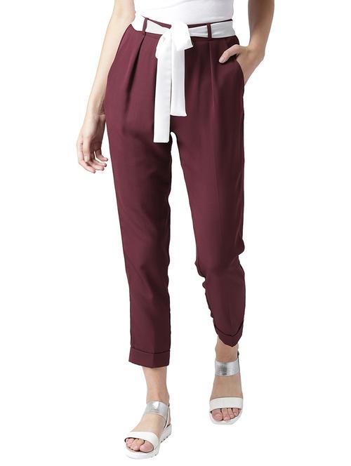tie-knot detail pleated trouser - 15727174 - Very Small Image - 1