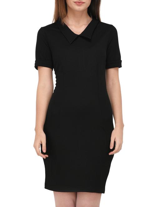turn up sleeved sheath dress - 15727266 - Standard Image - 1