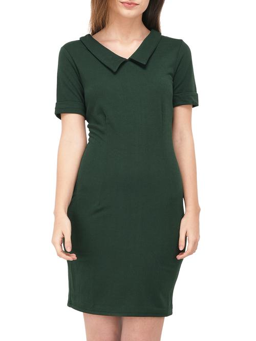 turn up sleeved sheath dress - 15727268 - Standard Image - 1