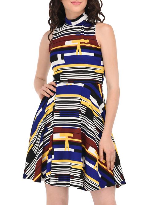 mock neck sleeveless a-line dress - 15727271 - Standard Image - 1