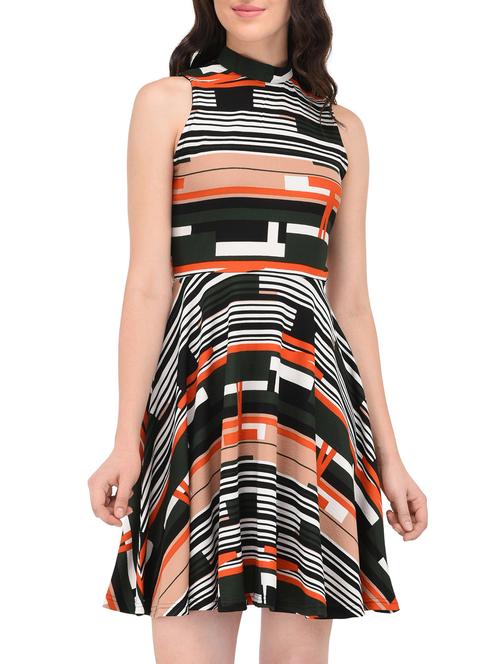 mock neck sleeveless a-line dress - 15727272 - Standard Image - 1