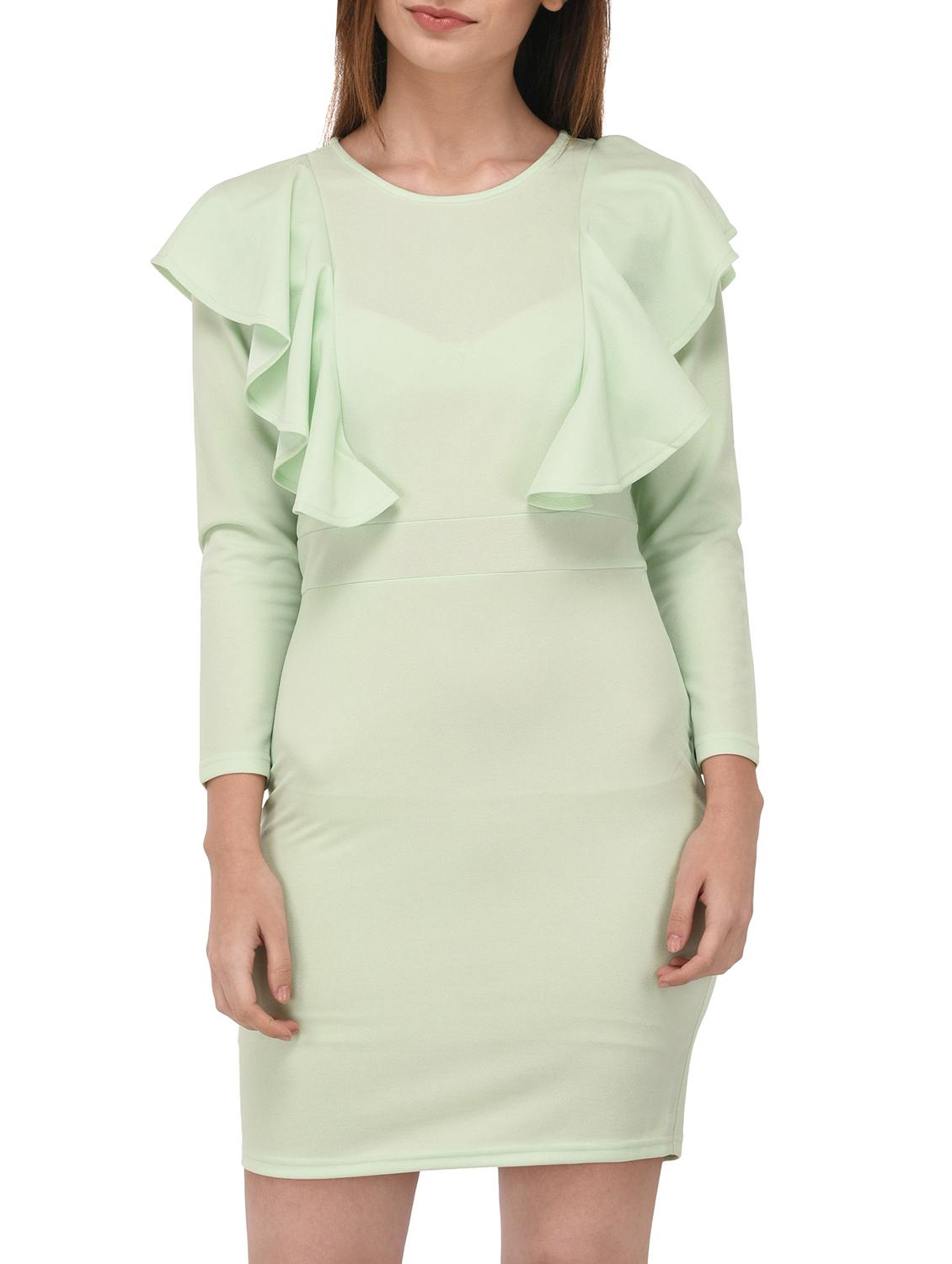 ruffled detail sheath dress - 15727275 - Zoom Image - 1