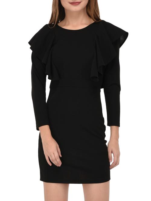 ruffled detail sheath dress - 15727276 - Standard Image - 1
