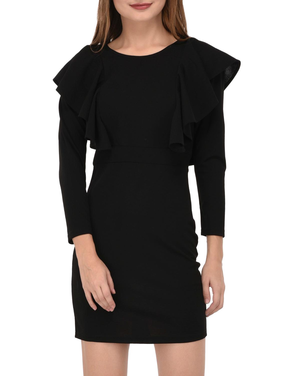 ruffled detail sheath dress - 15727276 - Zoom Image - 1
