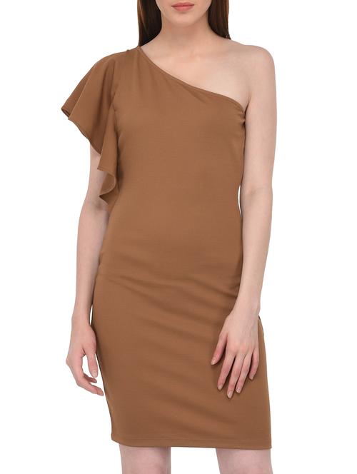 single shoulder sheath dress - 15727277 - Standard Image - 1