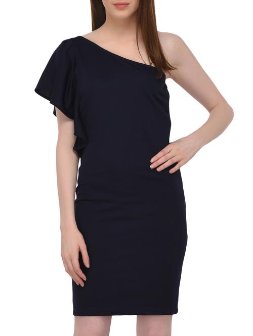 single shoulder sheath dress - 15727287 - Standard Image - 1
