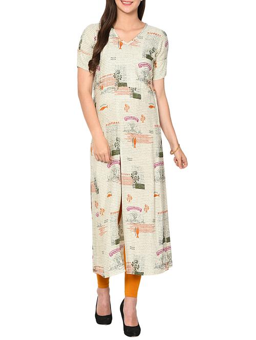 Printed straight kurta - 15727317 - Standard Image - 1