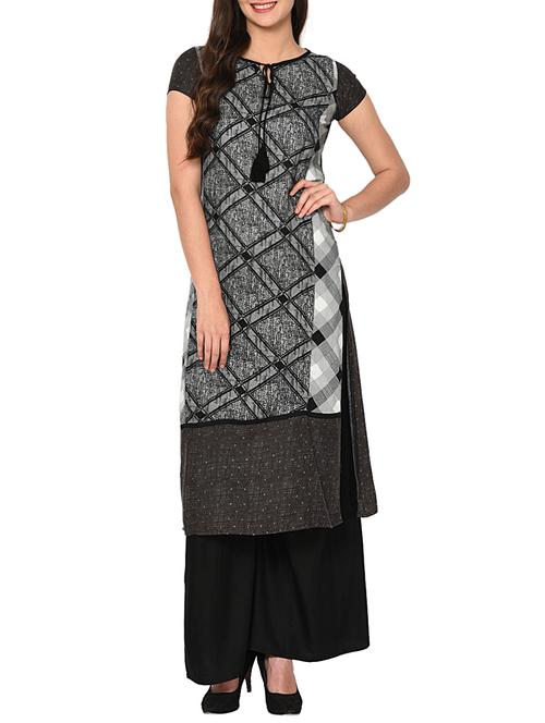 Printed straight kurta - 15727319 - Standard Image - 1