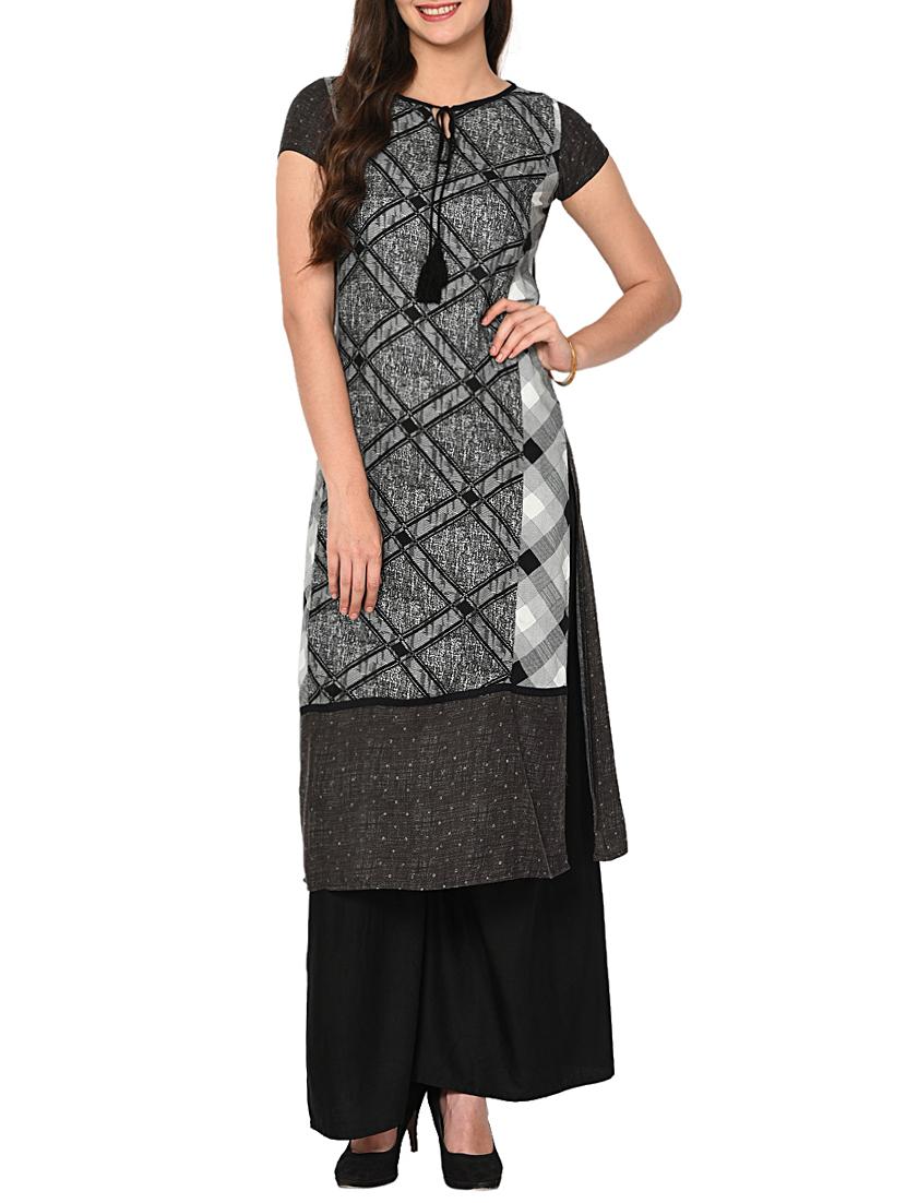 Printed straight kurta - 15727319 - Zoom Image - 1