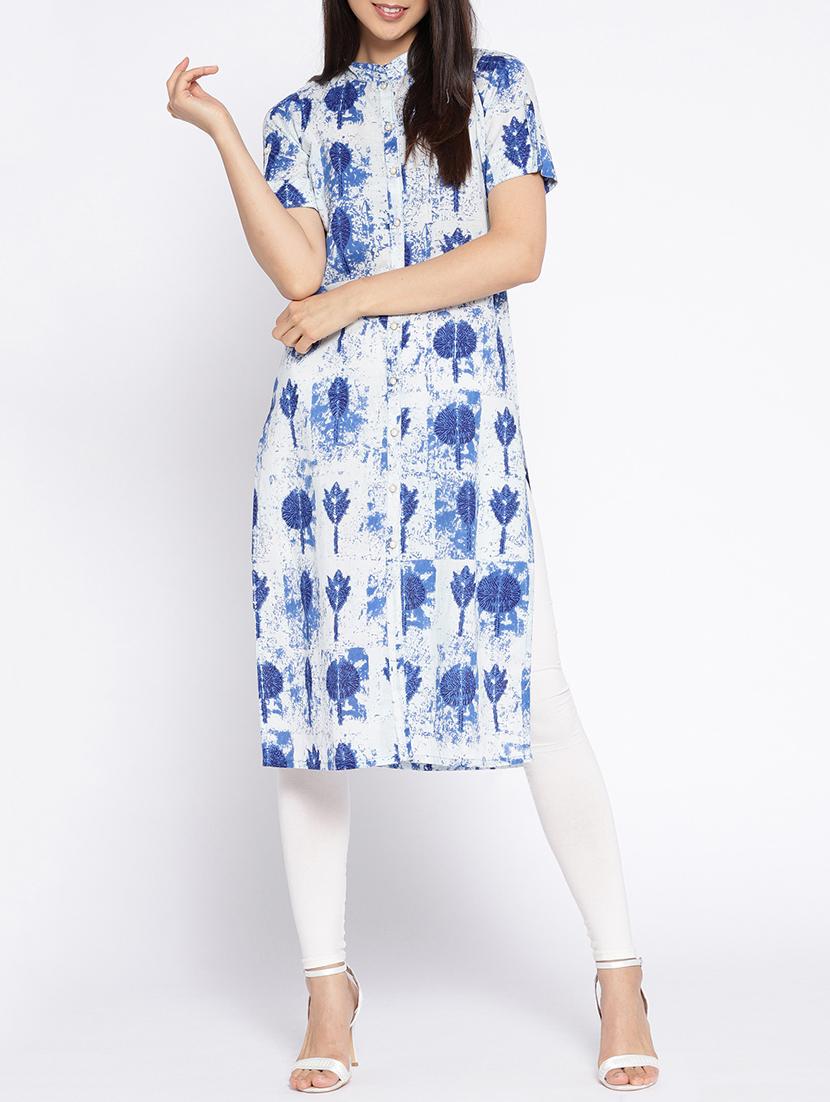 Printed straight kurta - 15727337 - Zoom Image - 1