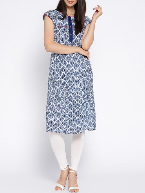 A-line printed kurta - 15727338 - Standard Image - 1