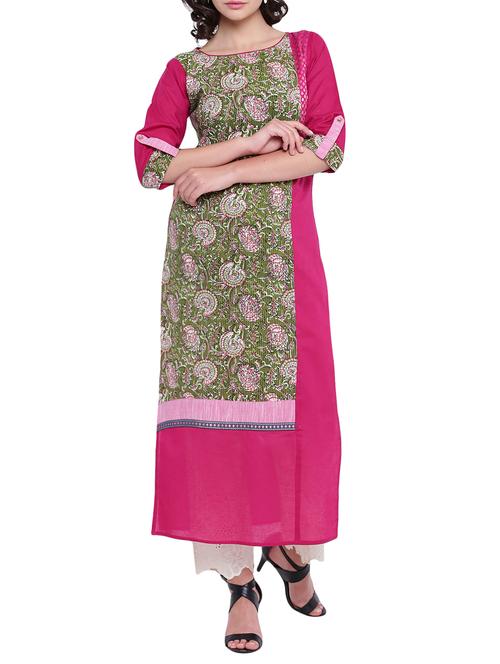 Printed straight kurta - 15727401 - Standard Image - 1