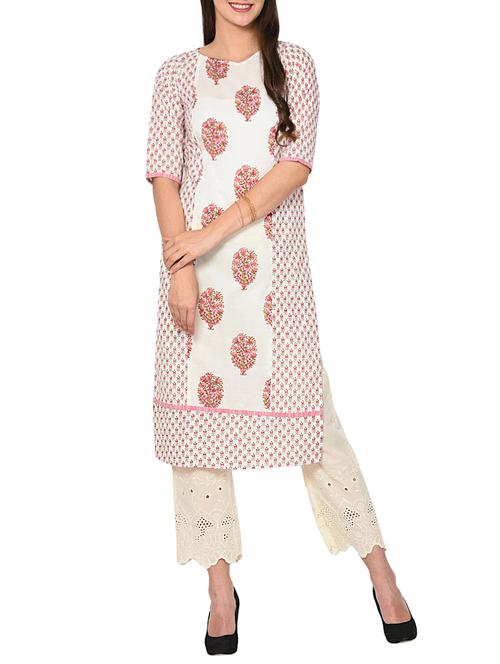 Printed straight kurta - 15727406 - Standard Image - 1
