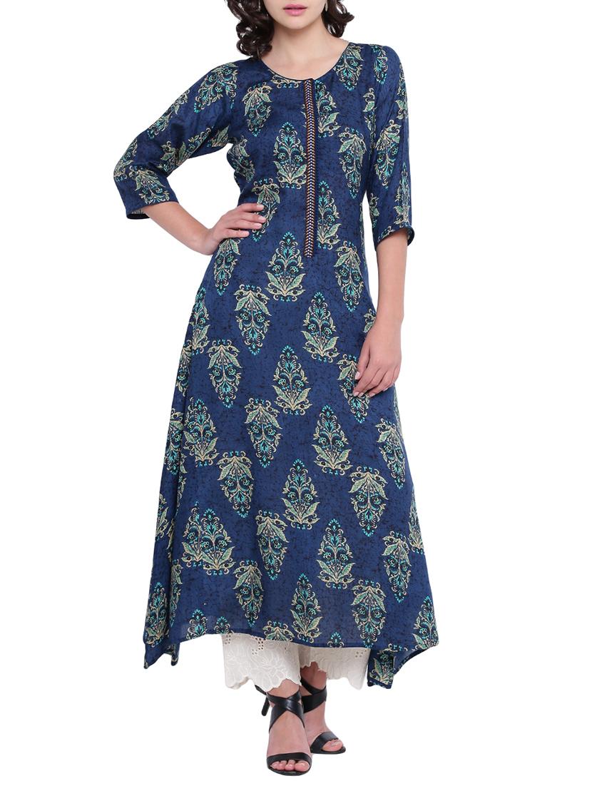 Printed straight kurta - 15727410 - Zoom Image - 1