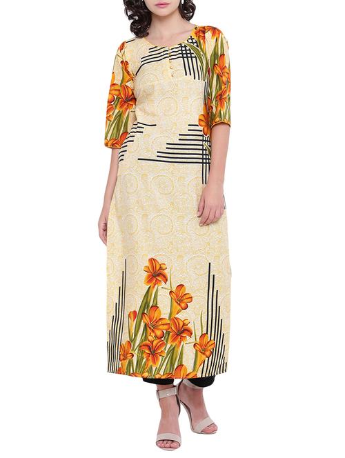 Digital print straight kurta - 15727428 - Standard Image - 1