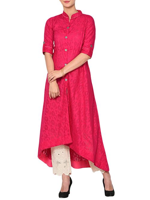 High low printed kurta - 15727436 - Standard Image - 1