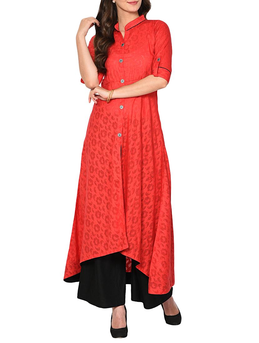 High low printed kurta - 15727438 - Zoom Image - 1