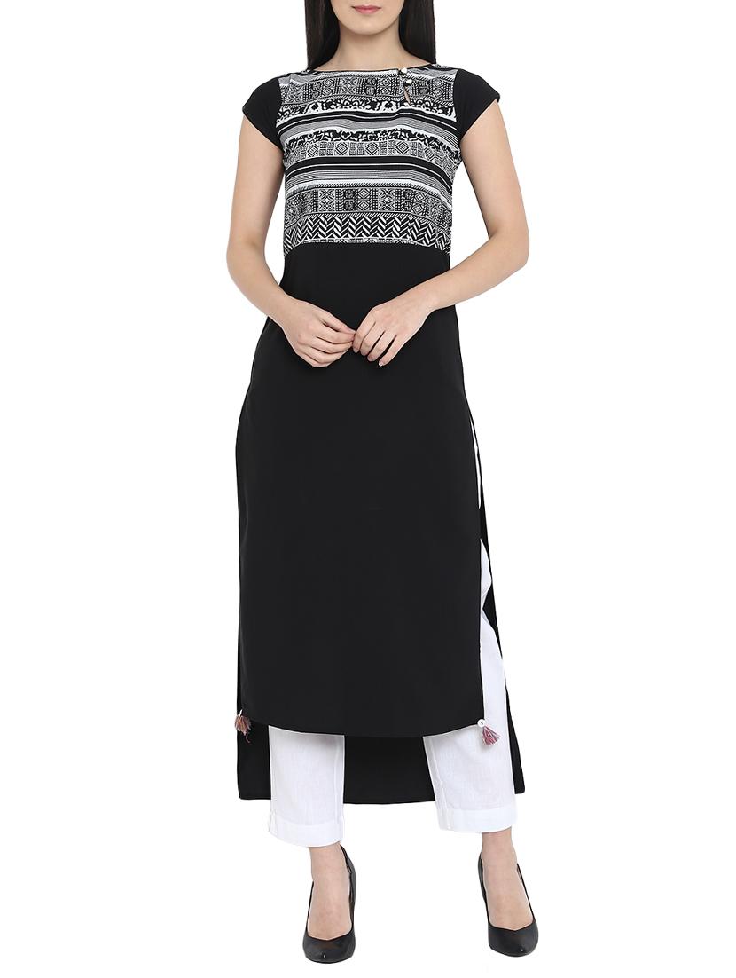 High low printed kurta - 15727448 - Zoom Image - 1