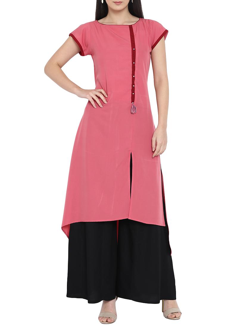 High low solid kurta - 15727461 - Zoom Image - 1