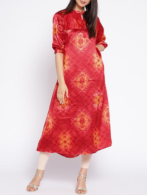 A-line printed kurta - 15727464 - Standard Image - 1