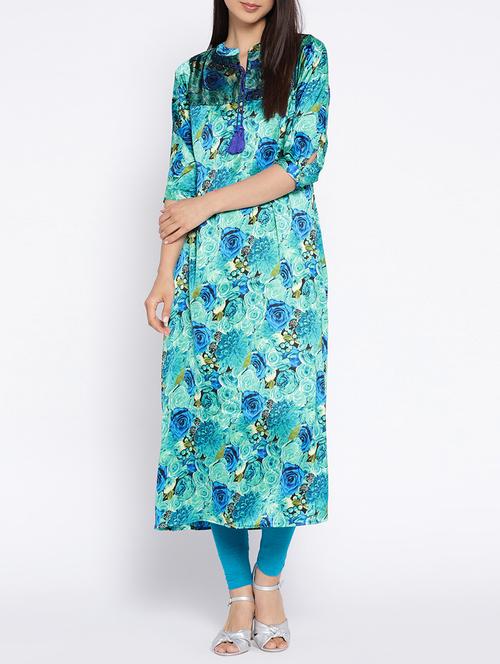 A-line digital print kurta - 15727465 - Standard Image - 1