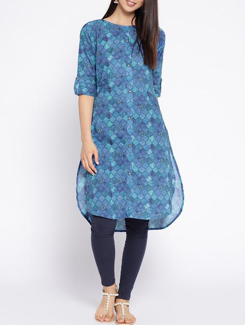 Printed straight kurta - 15727468 - Standard Image - 1
