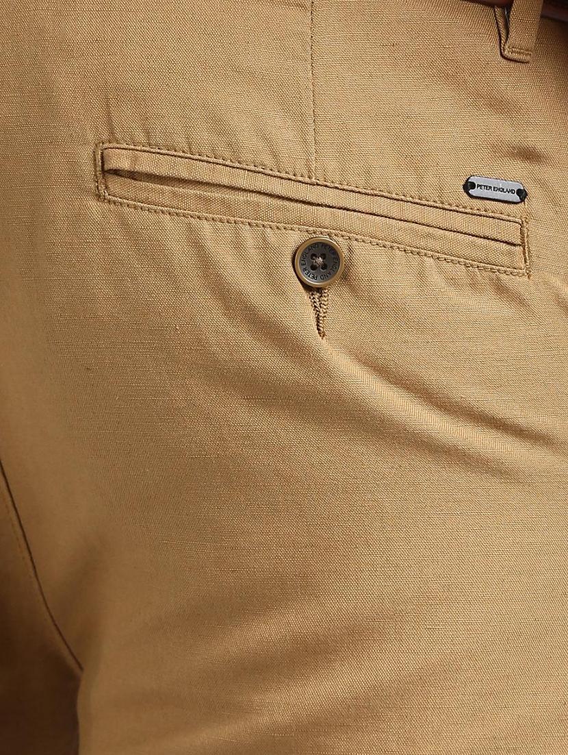 brown cotton blend chinos - 15727666 - Zoom Image - 5