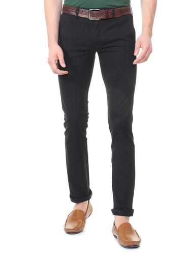 black cotton blend chinos - 15727674 - Very Small Image - 1
