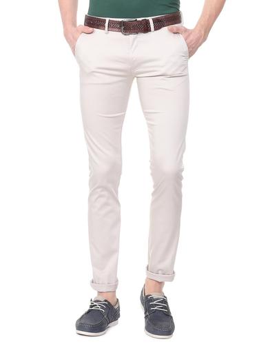 beige cotton blend chinos - 15727675 - Very Small Image - 1