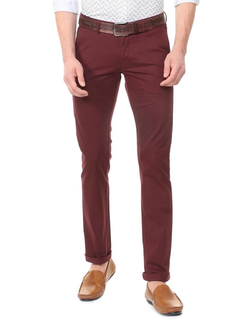 red cotton chinos - 15727676 - Zoom Image - 1