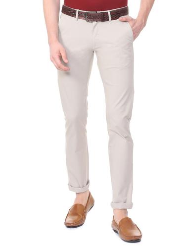 beige cotton blend chinos - 15727677 - Very Small Image - 1