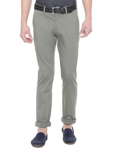 grey cotton blend chinos - 15727678 - Very Small Image - 1