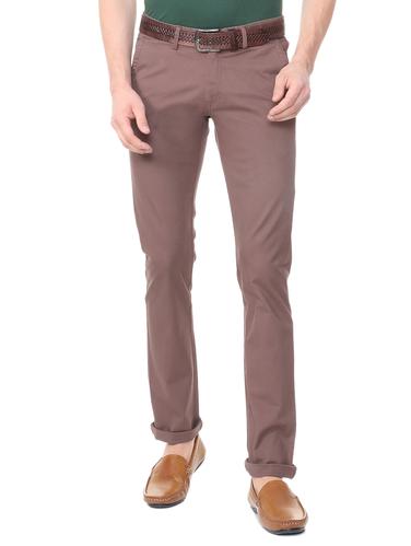brown cotton blend chinos - 15727680 - Very Small Image - 1