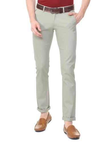 grey cotton blend chinos - 15727682 - Very Small Image - 1