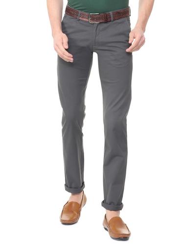 grey cotton blend chinos - 15727683 - Very Small Image - 1