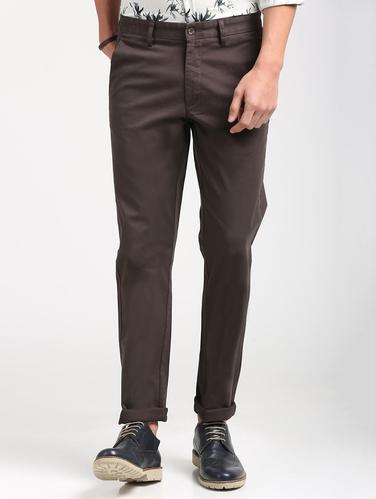 brown cotton blend chinos - 15727694 - Very Small Image - 1