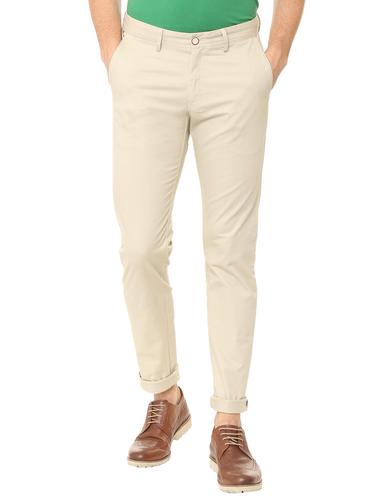 beige cotton blend chinos - 15727708 - Very Small Image - 1