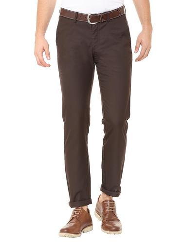 brown polyester blend chinos - 15727710 - Very Small Image - 1