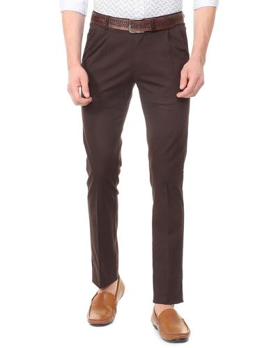 red cotton blend casual trouser - 15727711 - Very Small Image - 1