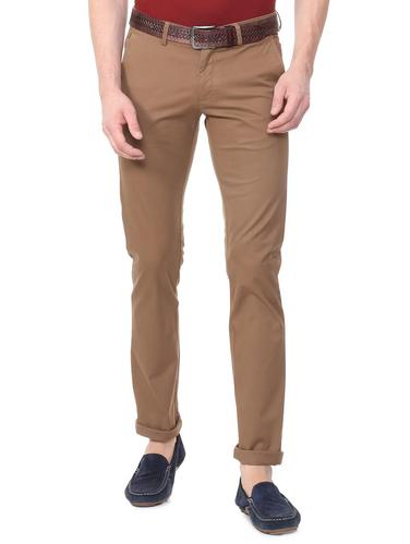 brown cotton blend chinos - 15727714 - Very Small Image - 1