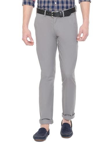 grey cotton blend chinos - 15727715 - Very Small Image - 1