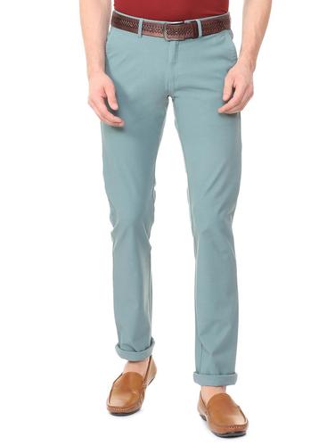 blue cotton blend chinos - 15727716 - Very Small Image - 1