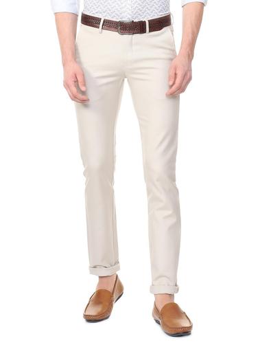 beige polyester blend chinos - 15727717 - Very Small Image - 1
