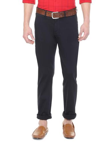 navy blue cotton blend chinos - 15727721 - Very Small Image - 1